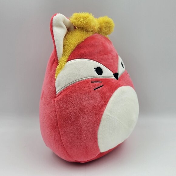Squishmallows Fifi the Red Fox Plush Stuffed Toy w Yellow Fluffy Headband 9.25" - Picture 2 of 9